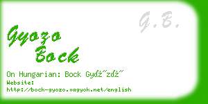 gyozo bock business card